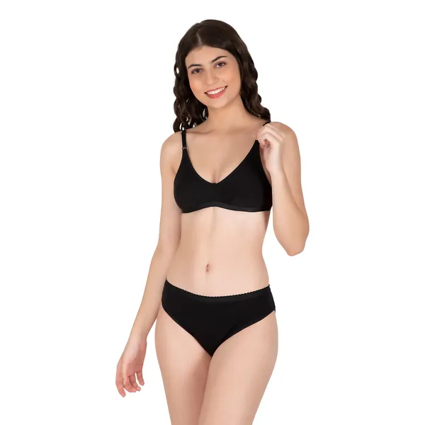 Black__k.c_Two_Piece_Lingerie_Set_for_Women