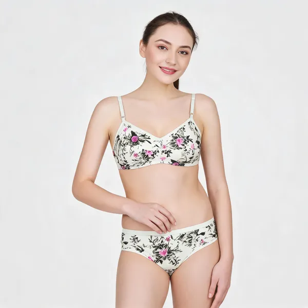 Multicolor_Cotton_Floral_Print_Bra_And_Panty_Set_Pack_Of_3