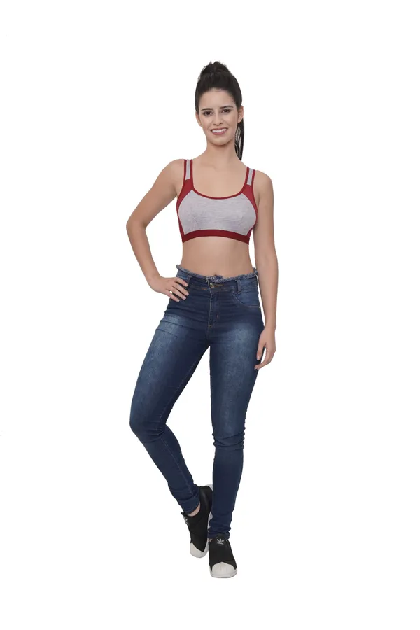 Grey_and_maroon_sports_Bra_for_Women