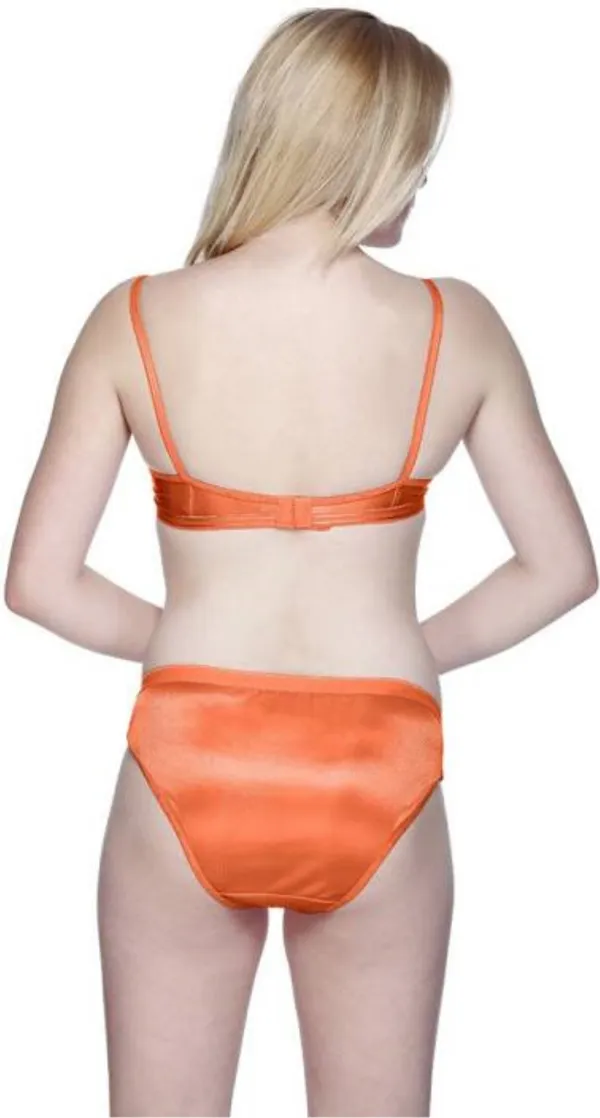 Orange__Sahin_Lace_Trim_Lingerie_Set_for_Women