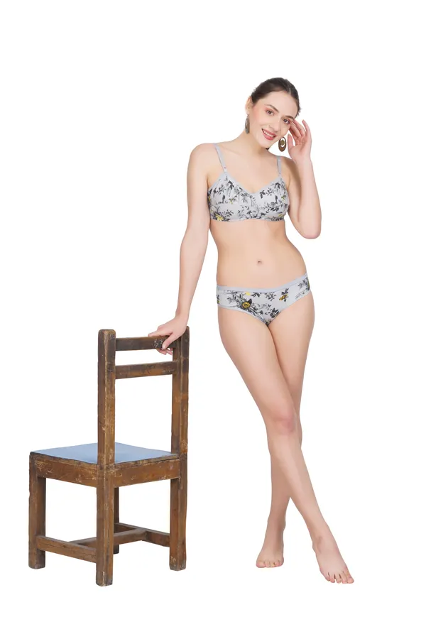 Grey_Pink_Frooty_Lingerie_Set_for_Women