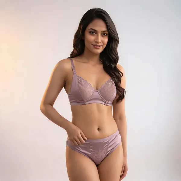 Mauve_Cotton_Lace_Classic_Bra_And_Briefs_Set_For_Women