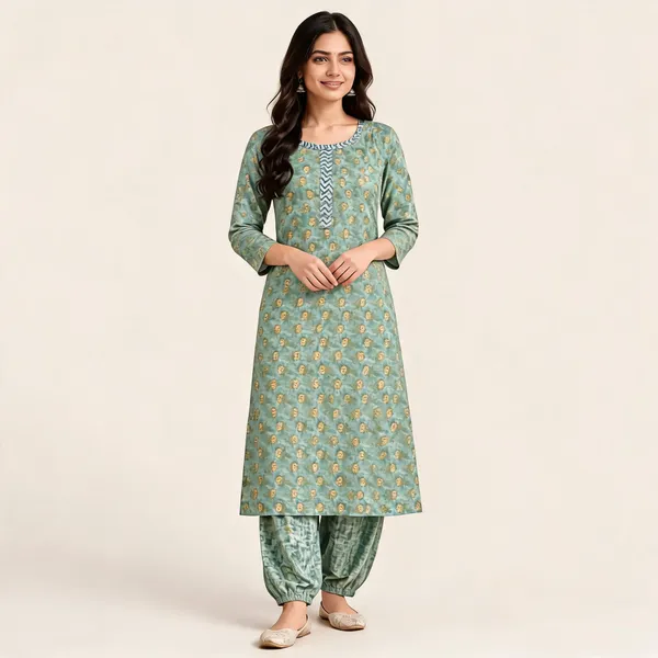 Sage_Green_Cotton_Floral_Straight_Kurta_Set_For_Women