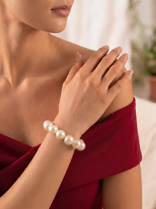 Royal_White_Pearl_Bracelet_12mm