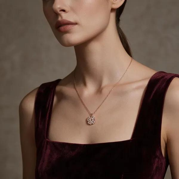 Gold-Plated_Stainless_Steel_Filigree_Round_Floral_Pendant_Necklace_For_Women