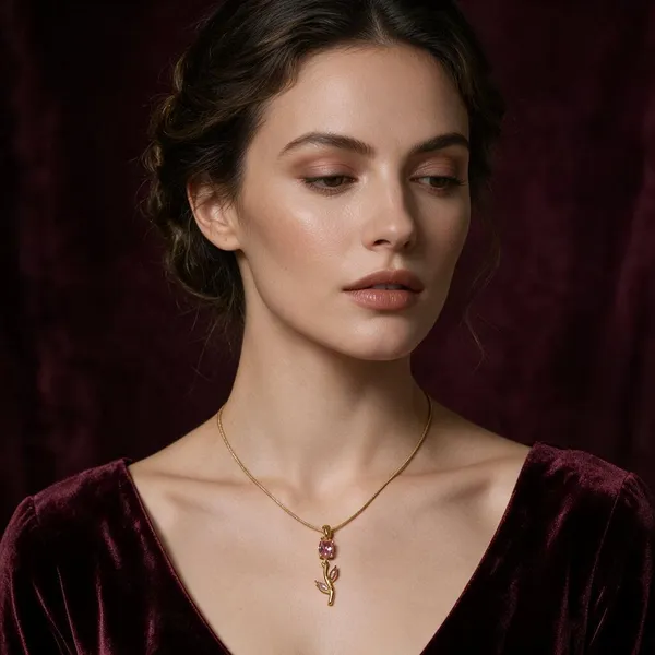 Gold-Plated_Stainless_Steel_Leaf_Pendant_Necklace_For_Women