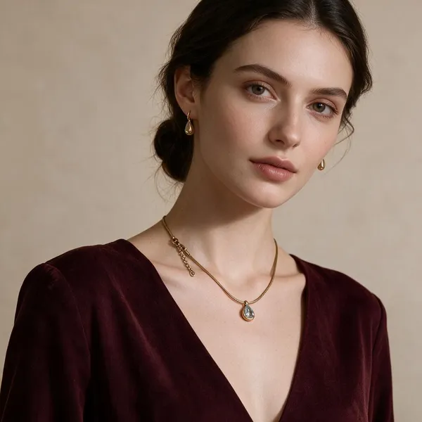 Gold-Plated_Stainless_Steel_Rhinestone_Pendant_Necklace_For_Women