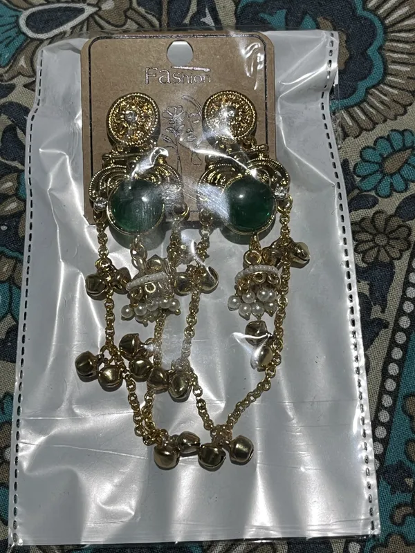 Gold_Tone_Green_Beaded_Jhumka_Earrings_for_Women