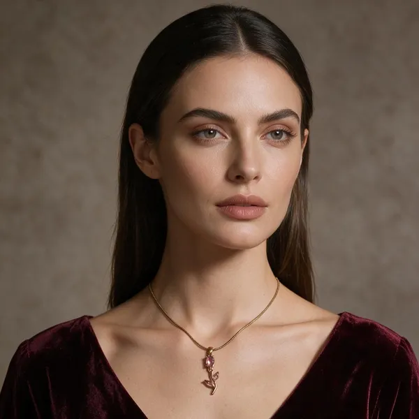 Gold-Plated_Stainless_Steel_Cross_Pendant_Necklace_For_Women
