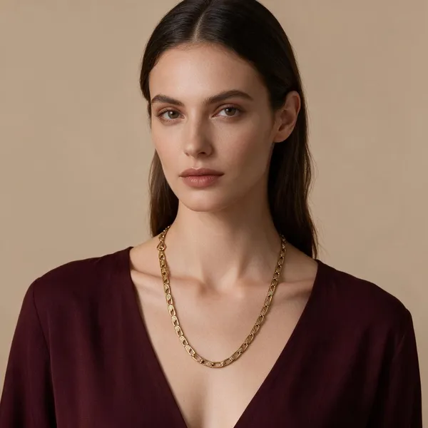 Golden_Brass_Beaded_Chain_Necklace_For_Women