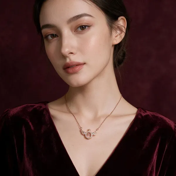 Rose_Gold_Stainless_Steel_Floral_Pendant_Necklace_For_Women