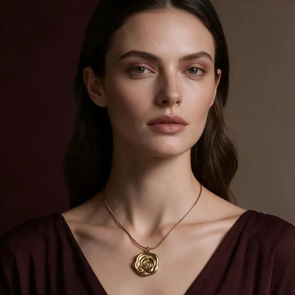 Gold-Plated_Stainless_Steel_Floral_Pendant_Necklace_For_Women