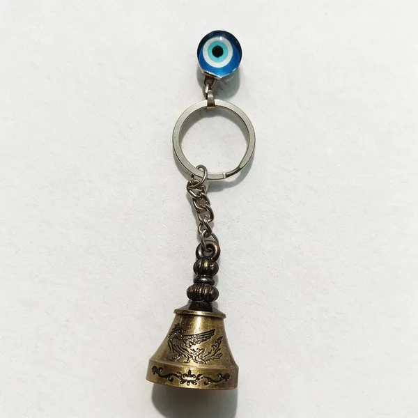 Golden_Brass_Blue_Evil_Eye_Bell_Keychain_For_Women