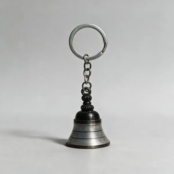 Black_Brass_Beaded_Bell_Keychain_For_Women