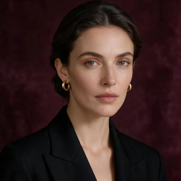 Gold-Plated_Stainless_Steel_Polished_Hoop_Earrings_For_Women