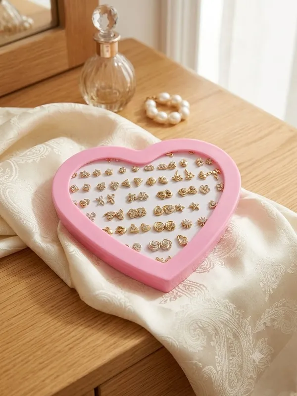 Golden_Brass_Assorted_Floral_Stud_Earrings_Set_For_Women