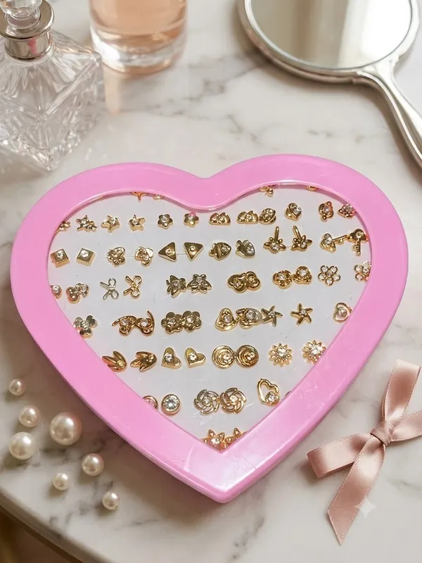 Golden_Brass_Assorted_Motif_Stud_Earrings_Set_For_Women