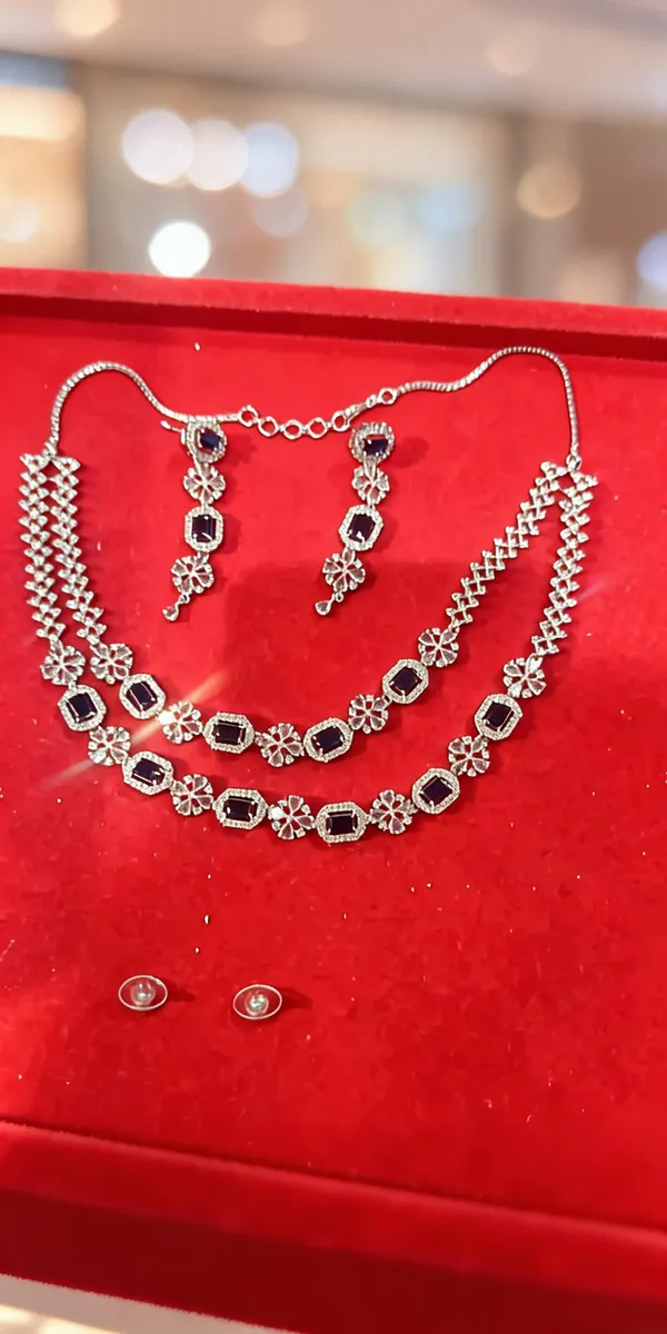 Silver_Brass_Maroon_Stone_Necklace_Set_For_Women