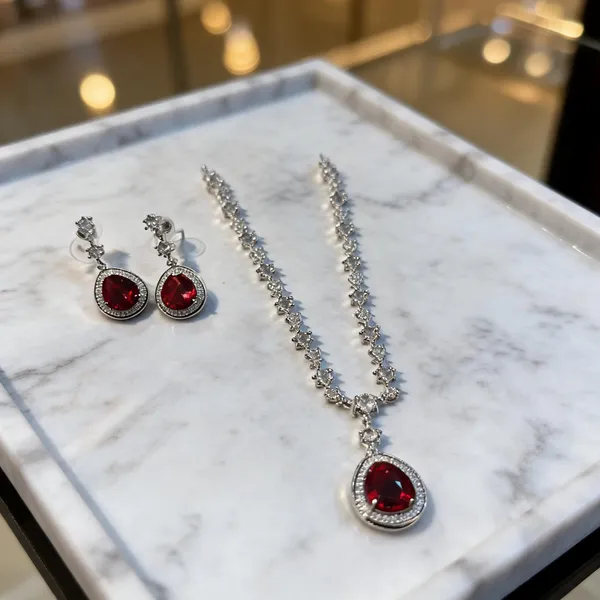 Silver_Brass_Red_Stone_Floral_Necklace_Set_For_Women