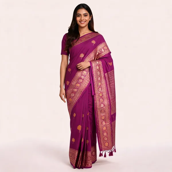 Magenta_Dola_Silk_Zari_Woven_Saree_For_Women