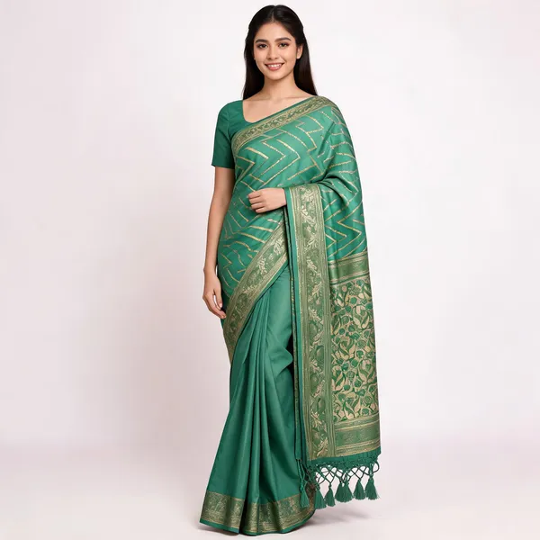 Green_Soft_Silk_Woven_Saree_For_Women