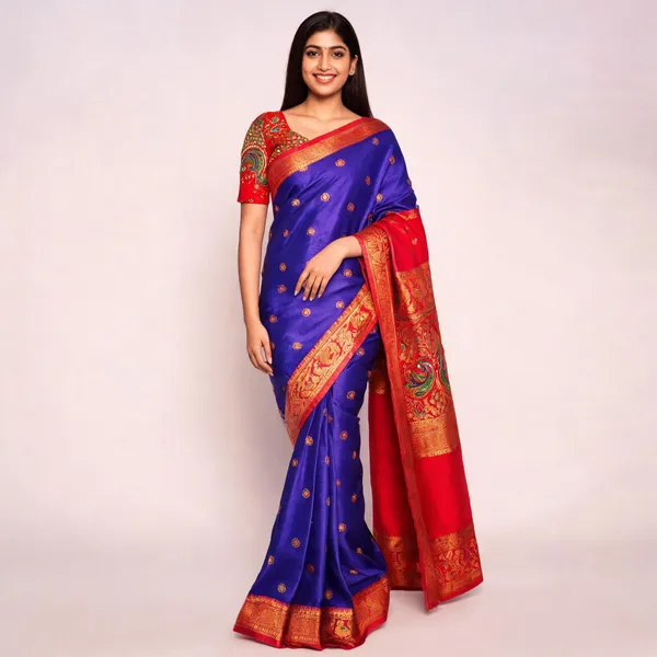 Purple_Ecrelic_Cotton_Woven_Traditional_Saree_For_Women