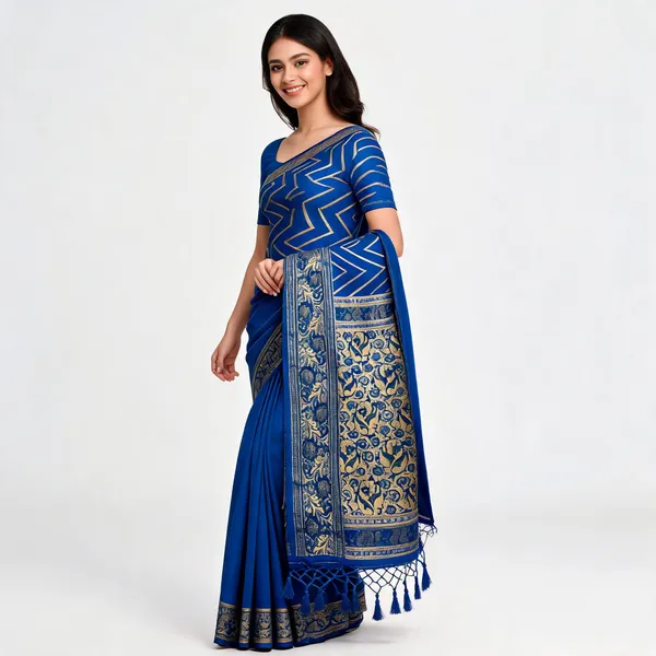 Blue_Soft_Silk_Printed_Saree_For_Women