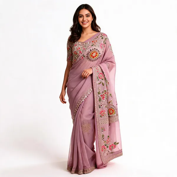 Pink_Tissue_Silk_Embroidered_Saree_For_Women