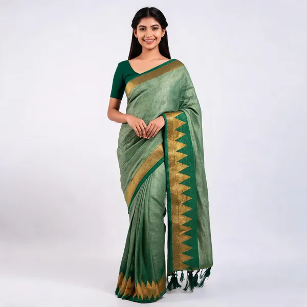 Green_Kora_Silk_Traditional_Saree_For_Women
