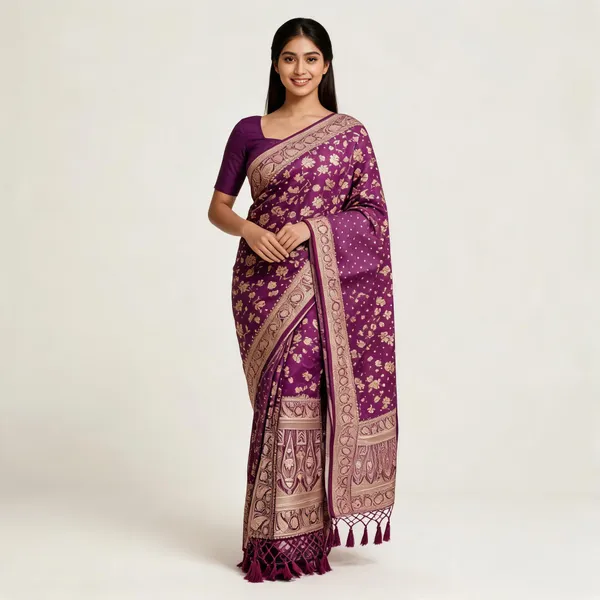 Purple_Soft_Silk_Woven_Floral_Saree_For_Women