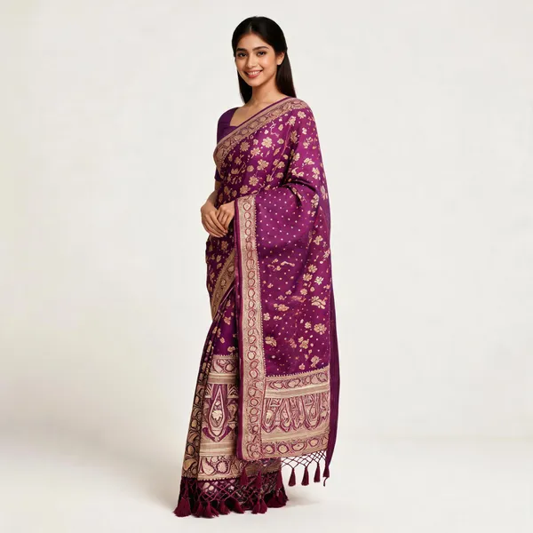 Purple_Soft_Silk_Woven_Floral_Saree_For_Women