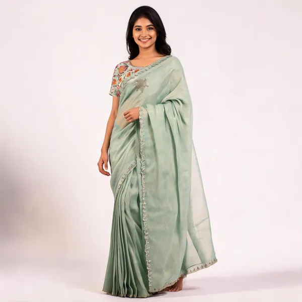 Green_Tissue_Silk_Embroidered_Saree_For_Women