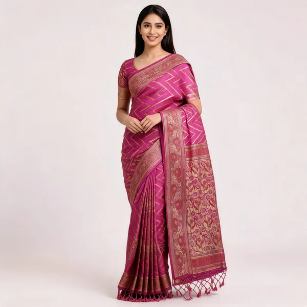 Magenta_Soft_Silk_Woven_Saree_For_Women