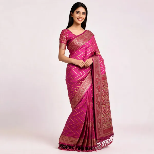 Magenta_Soft_Silk_Woven_Saree_For_Women