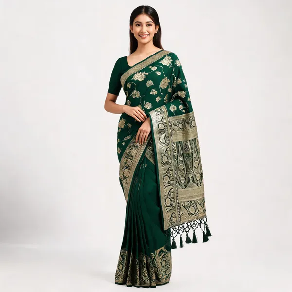 Green_Soft_Silk_Woven_Printed_Saree_For_Women