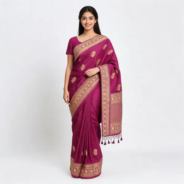 Magenta_Dola_Silk_Zari_Saree_For_Women