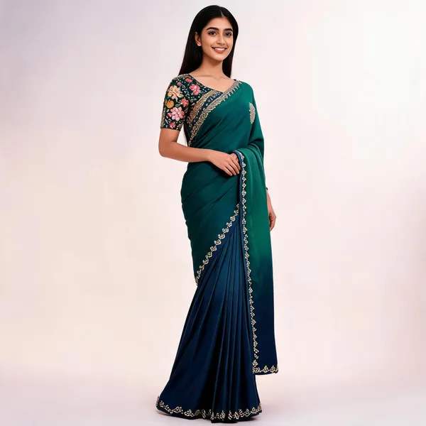 Green_Fandy_Silk_Embroidered_Saree_For_Women