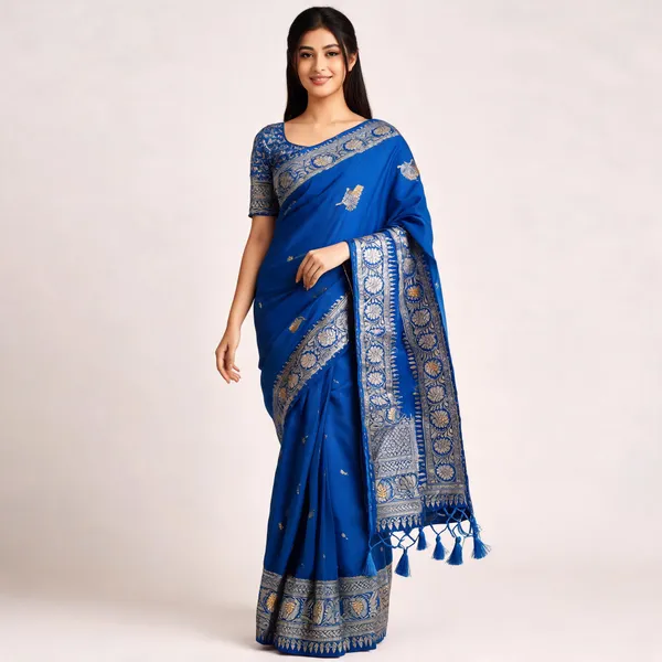 Blue_Dola_Silk_Woven_Saree_For_Women