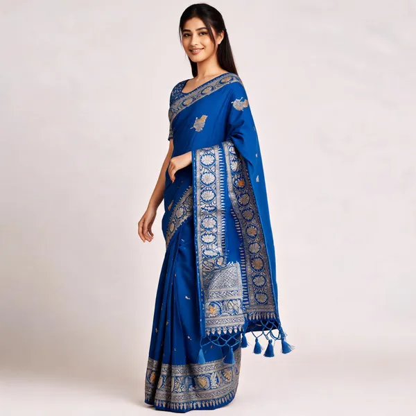 Blue_Dola_Silk_Woven_Saree_For_Women