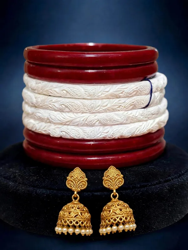 Premium_quality_SARU_SANKHA_POLA_2_set_with_2set_chudi