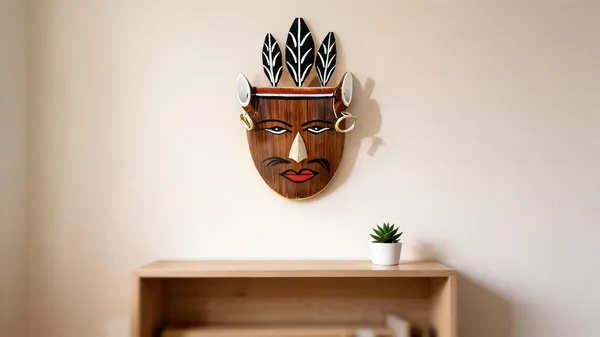 Brown_Bamboo_Wall_Mask_For_Home_Decor