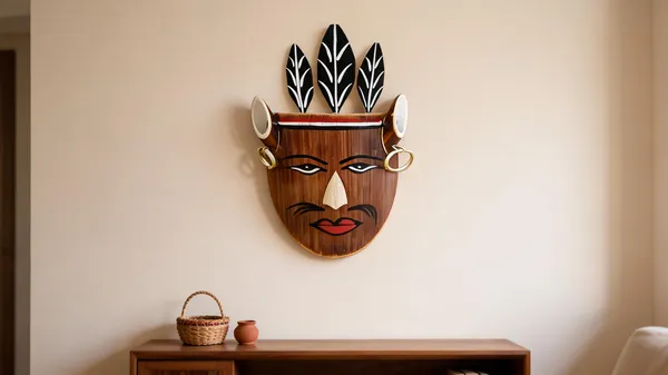 Brown_Bamboo_Wall_Mask_For_Home_Decor
