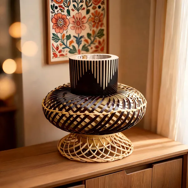 Black_And_Gold_Bamboo_Flower_Vase_For_Home_Decor