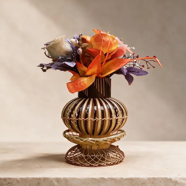 Natural_Bamboo_Flower_Vase_For_Home_Decor