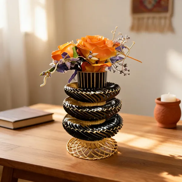 Black_Bamboo_Flower_Vase_For_Home_Decor