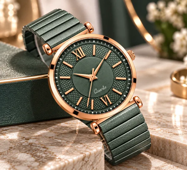 Green_Rose_Gold_Strap_Analog_Watch_for_Adults