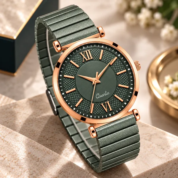Green_Rose_Gold_Strap_Analog_Watch_for_Adults