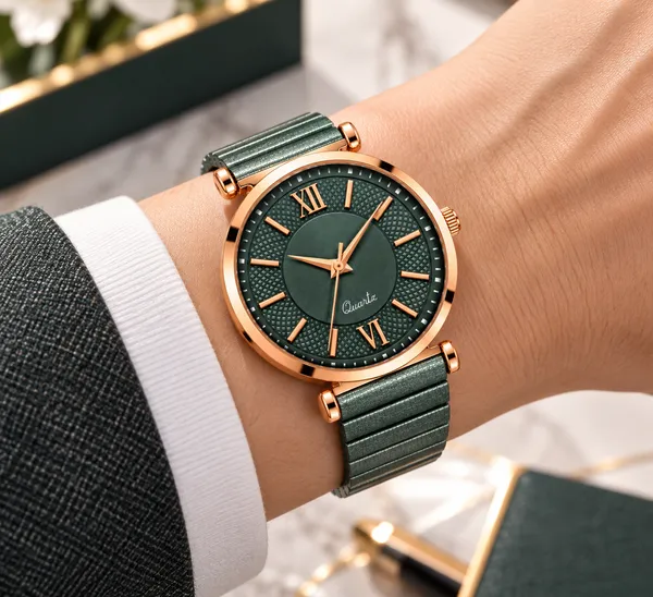 Green_Rose_Gold_Strap_Analog_Watch_for_Adults