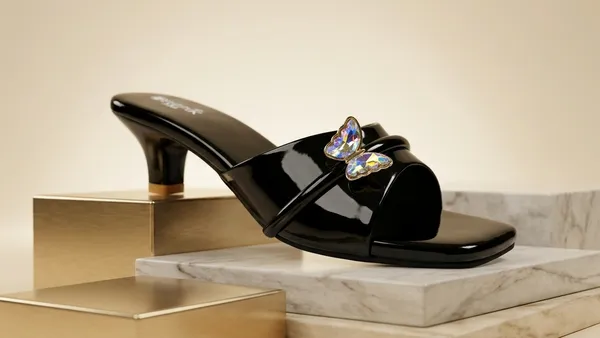 BREPIK_Women's_Butterfly_Black_Heel_Sandals