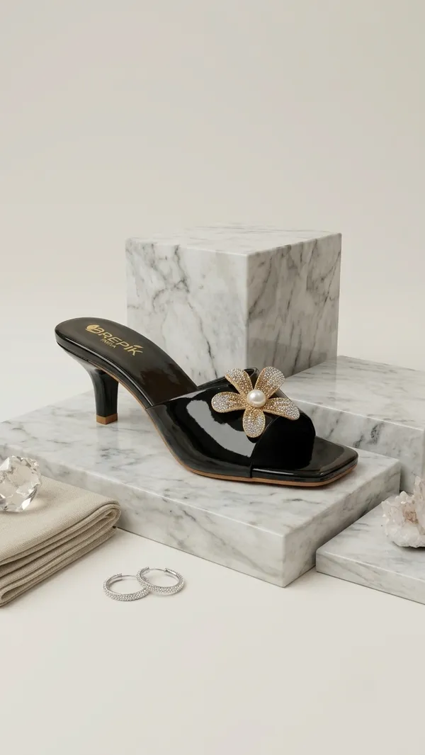 Brepik_Women_Black_Premium_Kitten_Heels_Sandals_for_Women